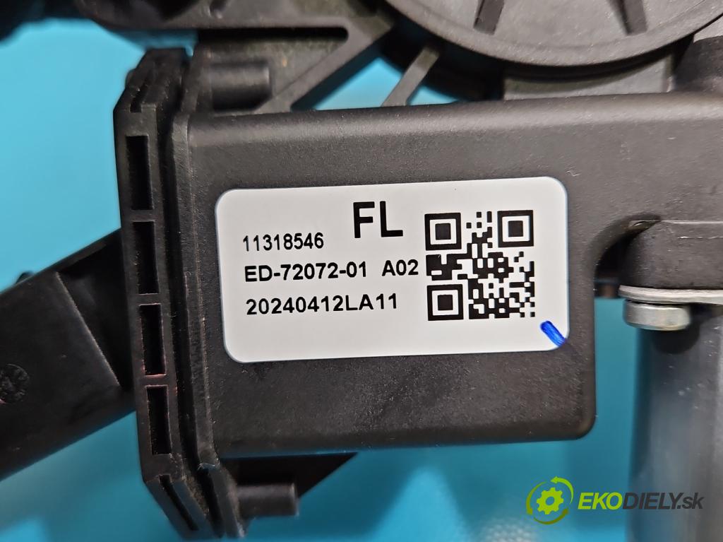 MG MG3  24- 1.5 16V 102 HP automatic 75 kW 1498 cm3 5- mechanizmus okna predné ľavý ED-72072-01