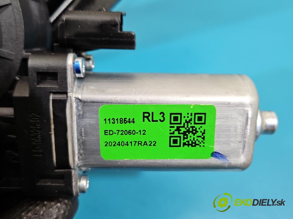 MG MG3  24- 1.5 16V 102 HP automatic 75 kW 1498 cm3 5- mechanizmus okna zadné ľavý 11198395