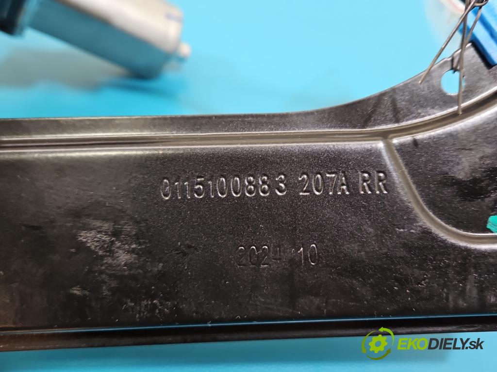 MG MG3  24- 1.5 16V 102 HP automatic 75 kW 1498 cm3 5- mechanizmus okna zadné pravý 11318545