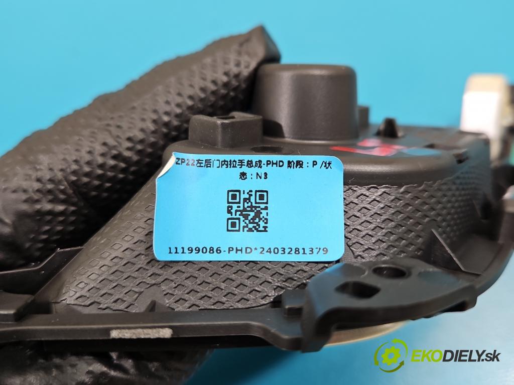 MG MG3  24- 1.5 16V 102 HP automatic 75 kW 1498 cm3 5- rukoväť uvnitř: zadné ľavé 11199086