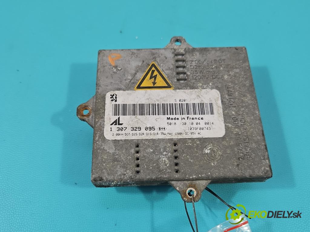 Peugeot 407 2.0 16V 136 HP manual 100 kW 1997 cm3 4- střídač: xenon 1307329095 (Riadiaca jednotka xenónu)