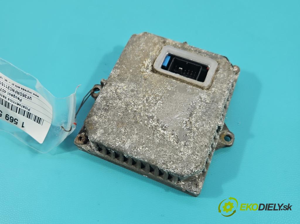 Peugeot 407 2.0 16V 136 HP manual 100 kW 1997 cm3 4- střídač: xenon 1307329095 (Riadiaca jednotka xenónu)