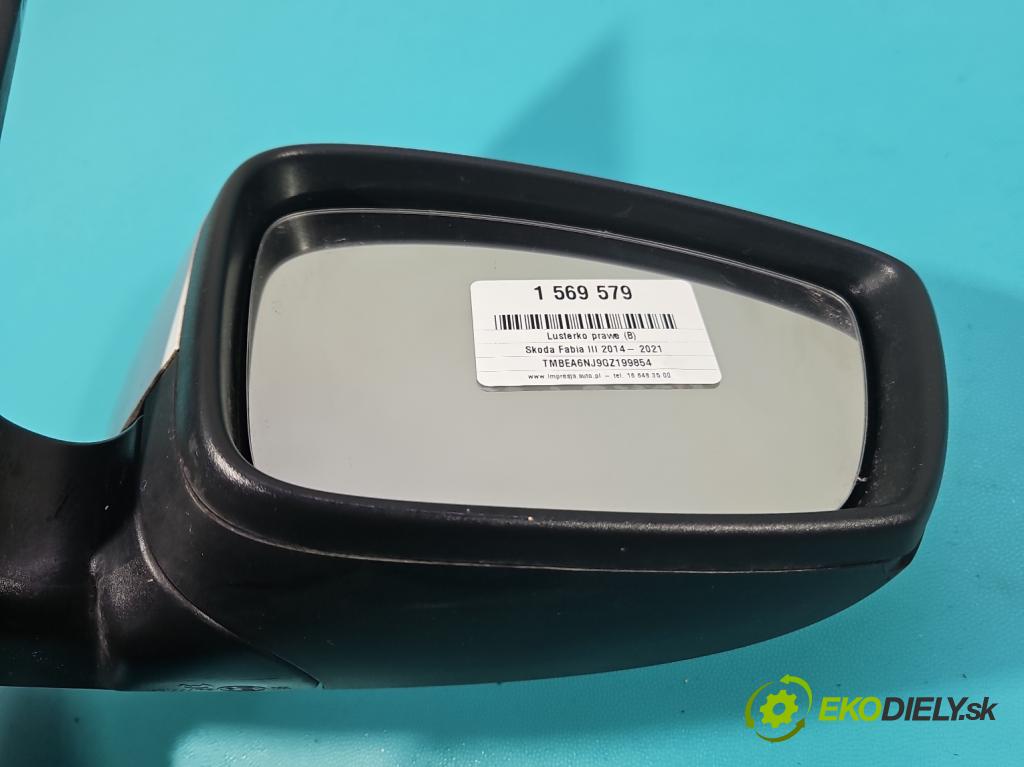 Skoda Fabia III 2014- 2021 1.0 MPI 60 HP manual 44 kW 999 cm3 5- zrkadlo pravé  (Kľučka dverí ostatné)