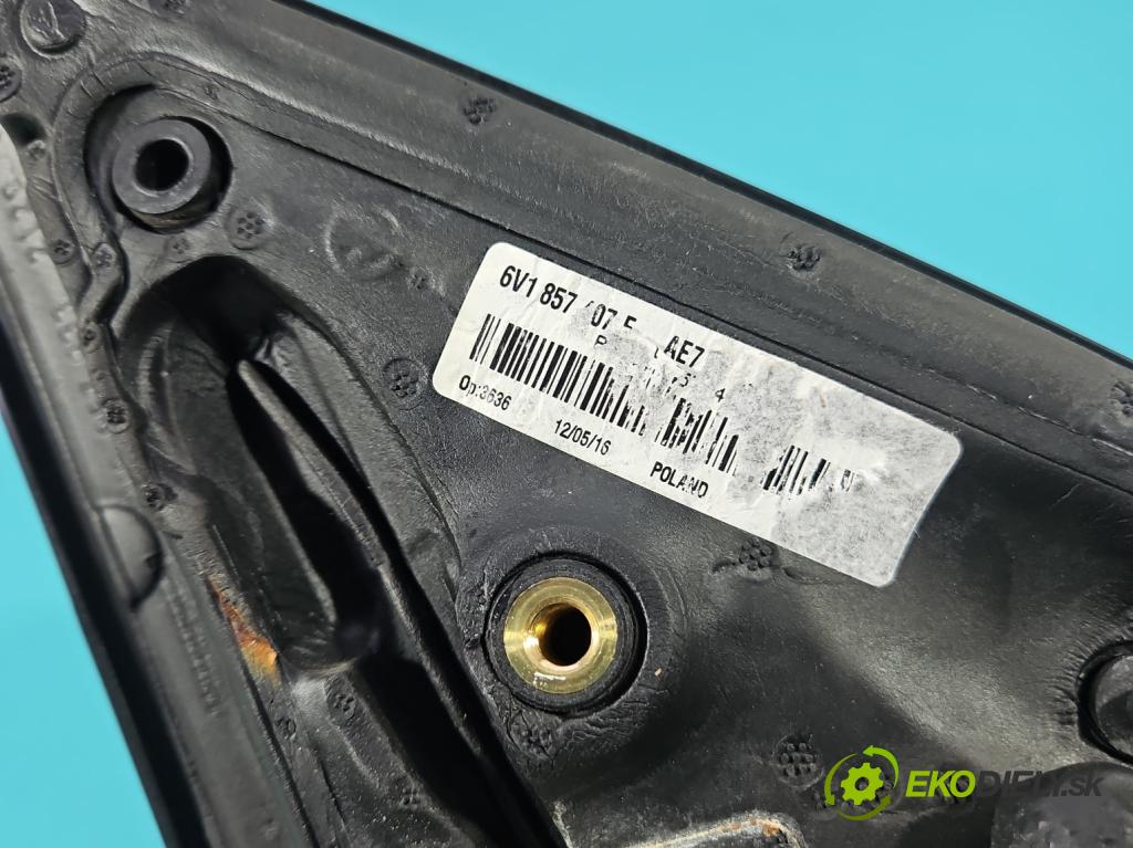 Skoda Fabia III 2014- 2021 1.0 MPI 60 hp manual 44 kW 999 cm3 5- zpětné zrcátko levé  (Klika dveří ostatní)