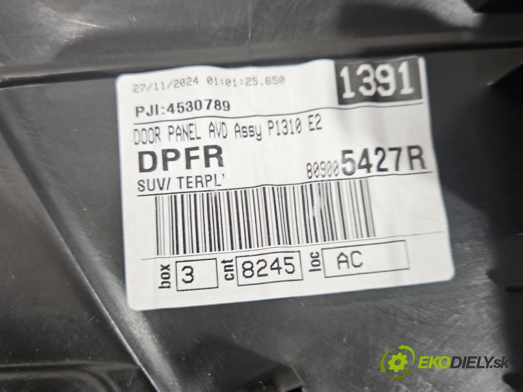 Dacia Duster III 24- 1.2 131 HP manual 96 kW 1199 cm3 5- Čalounictví: dvere predné pravé 809007008R