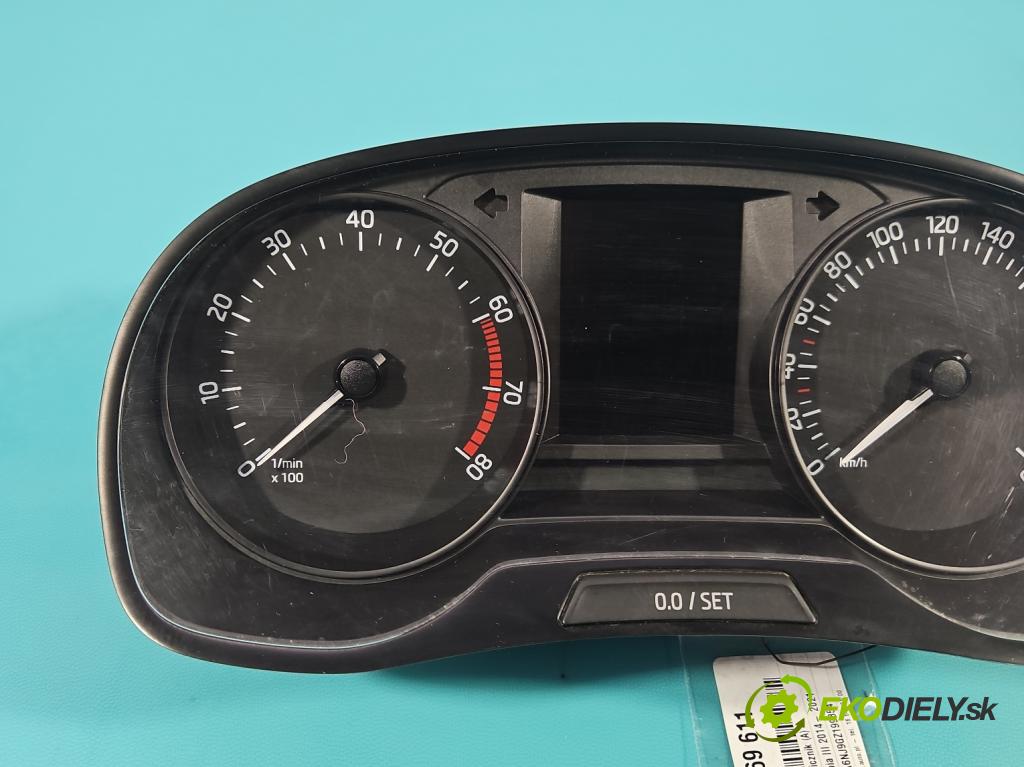 Skoda Fabia III 2014- 2021 1.0 MPI 60 hp manual 44 kW 999 cm3 5- Přístrojová deska 6V0920700A (Přístrojová deska)