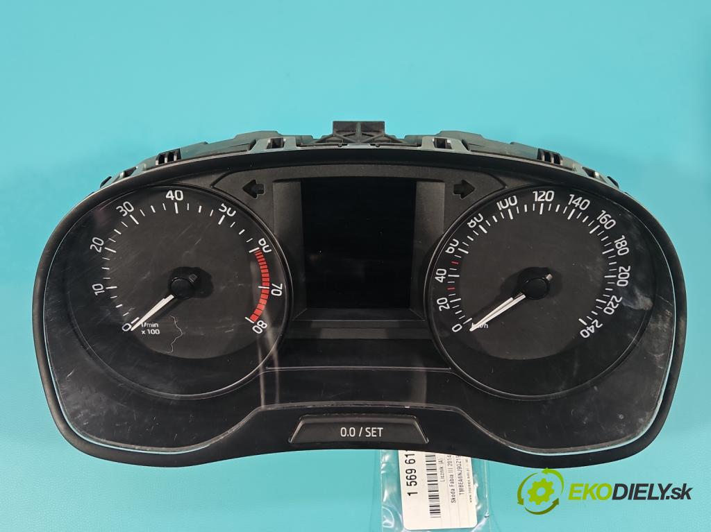 Skoda Fabia III 2014- 2021 1.0 MPI 60 hp manual 44 kW 999 cm3 5- Přístrojová deska 6V0920700A (Přístrojová deska)