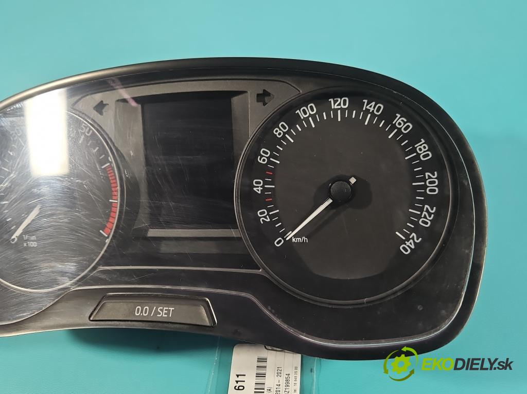 Skoda Fabia III 2014- 2021 1.0 MPI 60 hp manual 44 kW 999 cm3 5- Přístrojová deska 6V0920700A (Přístrojová deska)