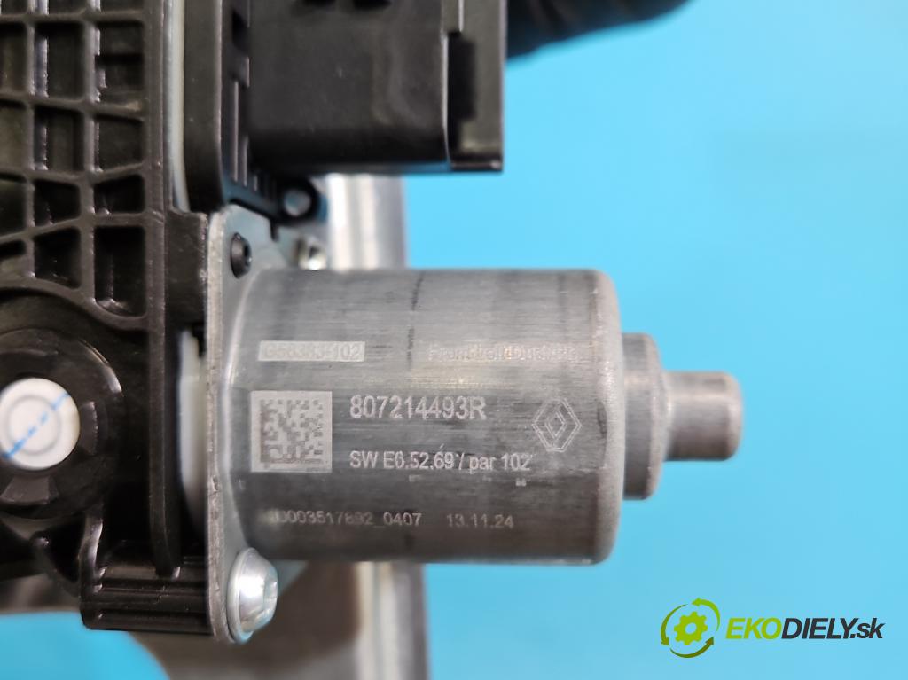 Dacia Duster III 24- 1.2 131 HP manual 96 kW 1199 cm3 5- mechanizmus okna predné ľavý 807214493R