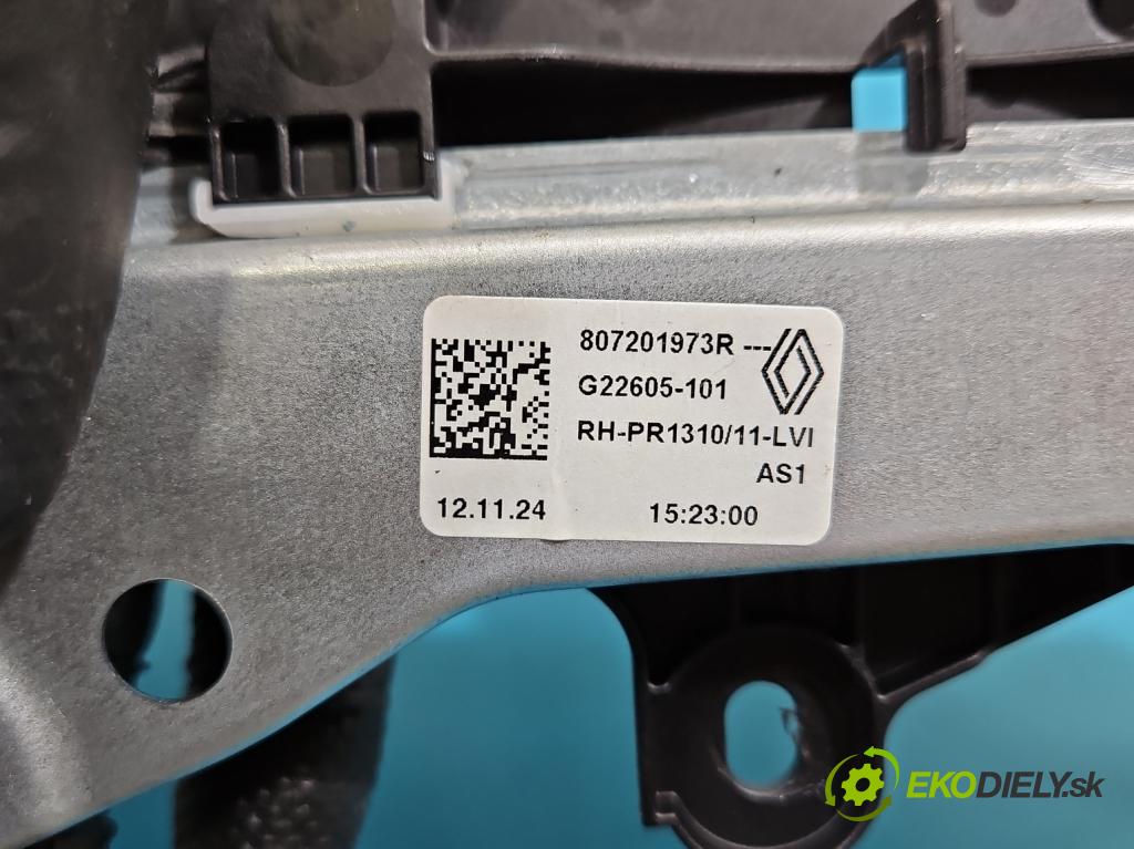 Dacia Duster III 24- 1.2 131 HP manual 96 kW 1199 cm3 5- mechanizmus okna predné pravý 807201973R