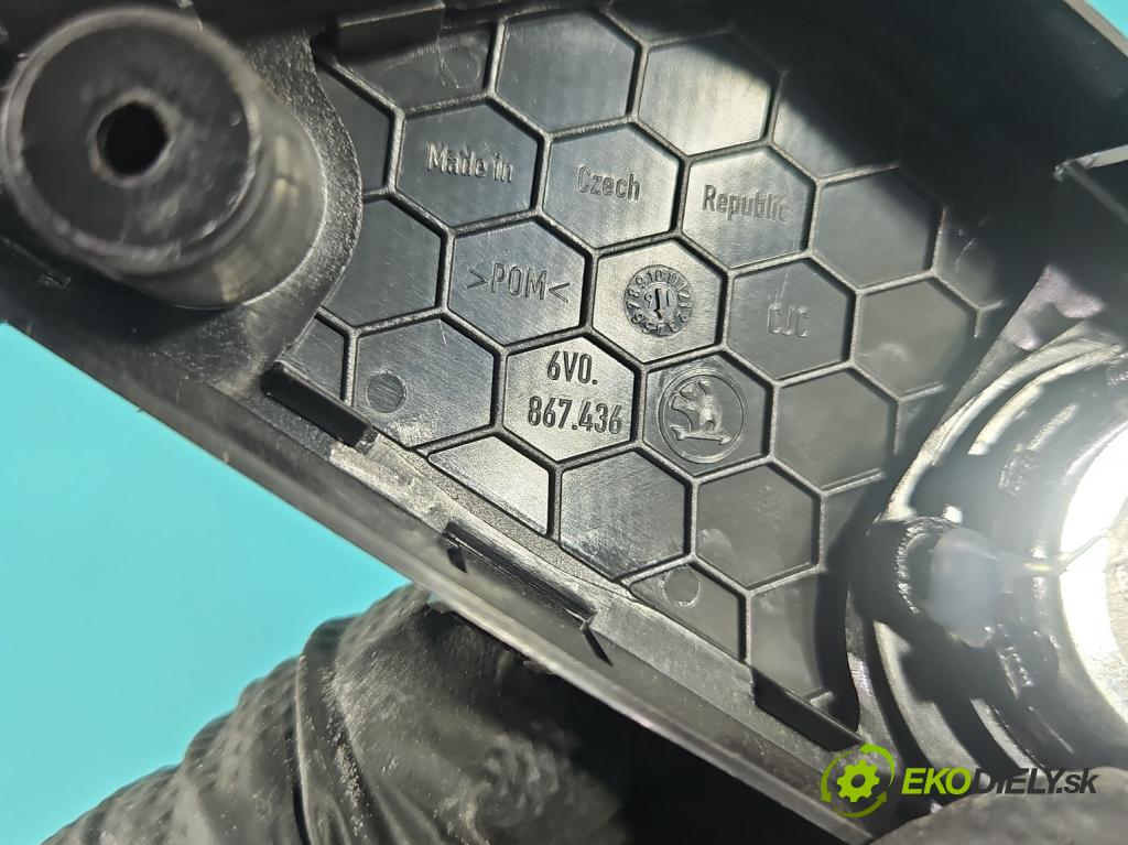 Skoda Fabia III 2014- 2021 1.0 MPI 60 HP manual 44 kW 999 cm3 5- rukoväť uvnitř: predné pravé 6V0867436
