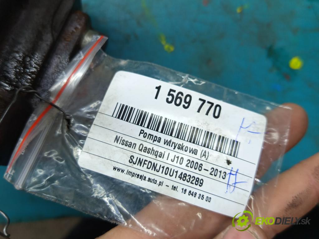 Nissan Qashqai I J10 2006-2013 2.0 dci 150 HP manual 110 kW 1995 cm3 5- čerpadlo vstrekovacia 0445010223 (Vstrekovacie čerpadlo)