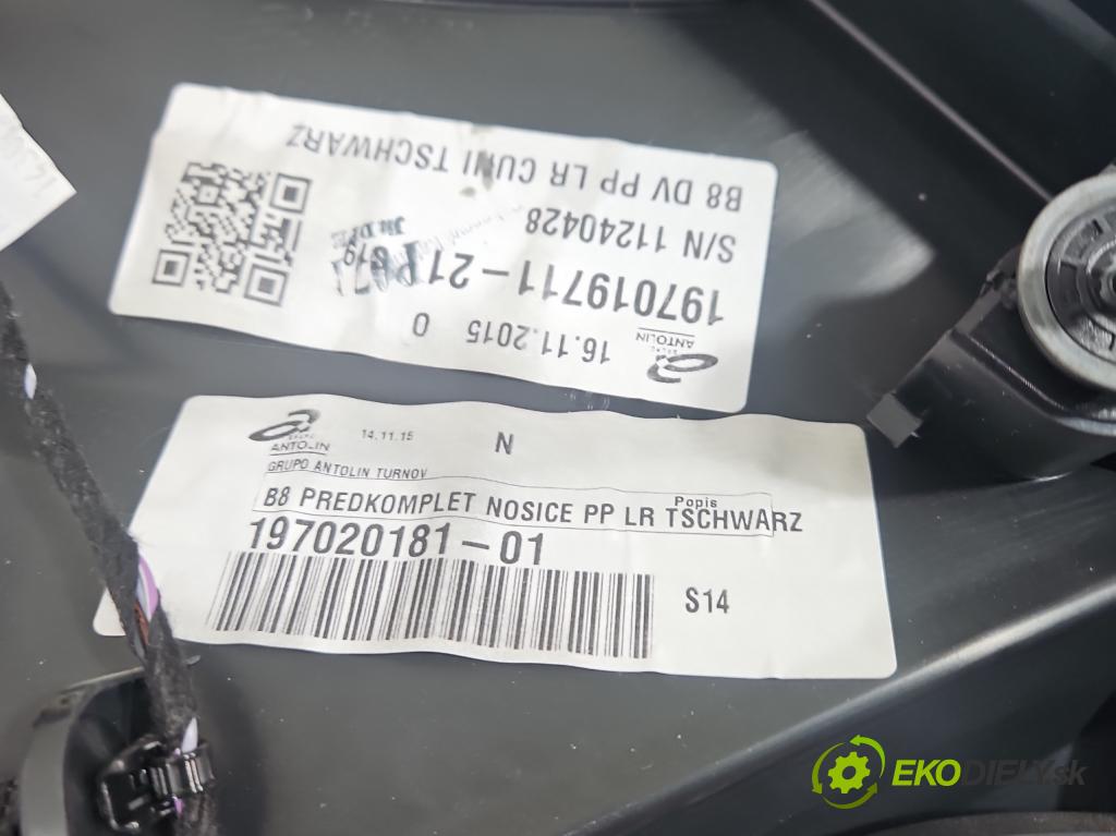 Vw Passat B8 2014 - 2.0 tdi 150 HP automatic 110 kW 1968 cm3 5- Čalounictví: dvere predné pravé 197018651