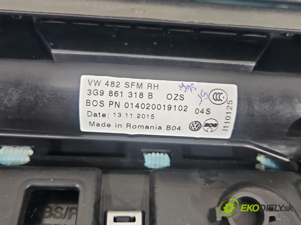 Vw Passat B8 2014 - 2.0 tdi 150 HP automatic 110 kW 1968 cm3 5- Čalounictví: dvere zadné pravé 197019781-21