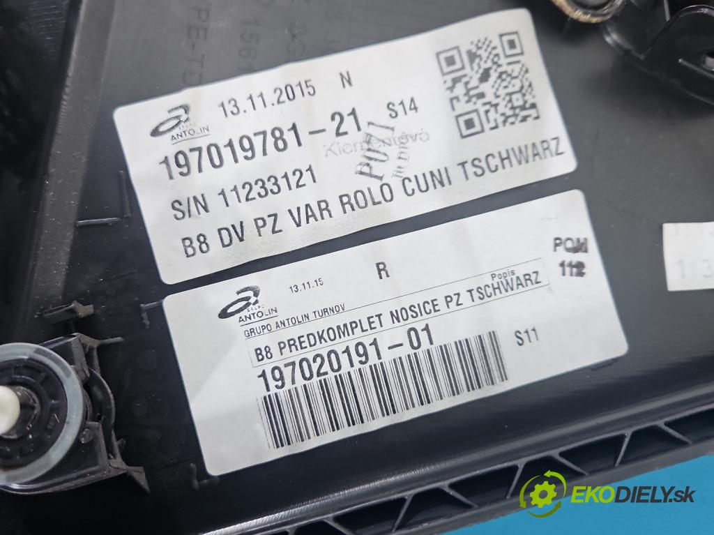 Vw Passat B8 2014 - 2.0 tdi 150 HP automatic 110 kW 1968 cm3 5- Čalounictví: dvere zadné pravé 197019781-21