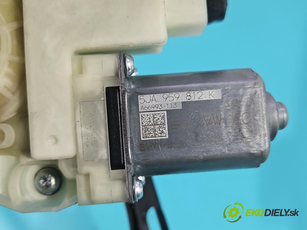 Skoda Fabia III 2014- 2021 1.0 MPI 60 hp manual 44 kW 999 cm3 5- mechanismus stahování přední pravý 5JA959812K