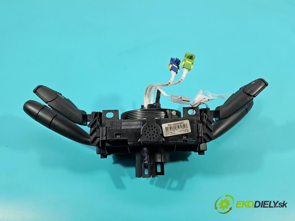 Peugeot 807 2002-2014 2.0 hdi 107 HP automatic 79 kW 1997 cm3 5- prepínač komplex: 96605599XT (Prepínacie páčky pod volantom)