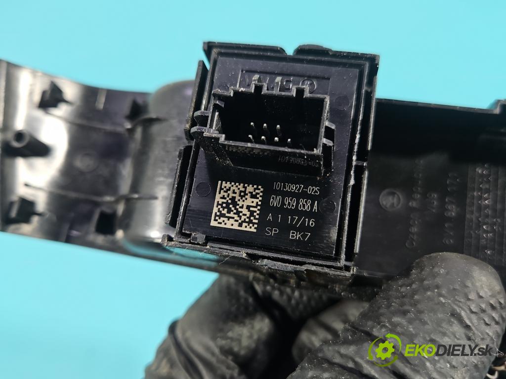 Skoda Fabia III 2014- 2021 1.0 MPI 60 hp manual 44 kW 999 cm3 5- Přepínač oken zpětných zrcátek 6V1867171