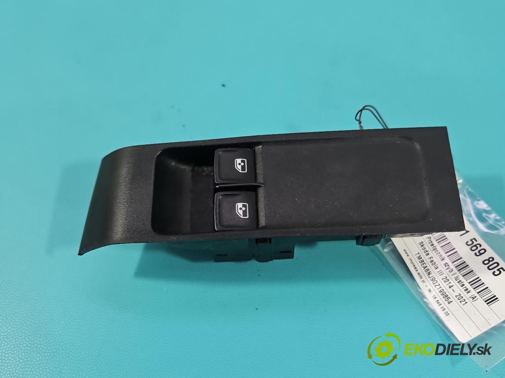 Skoda Fabia III 2014- 2021 1.0 MPI 60 hp manual 44 kW 999 cm3 5- Přepínač oken zpětných zrcátek 6V1867171