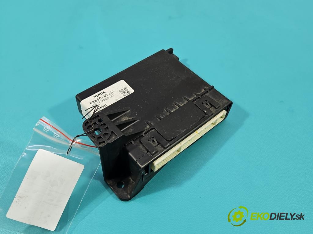 Toyota Verso 2009-2018 1.8 16V 147 HP manual 108 kW 1798 cm3 5- riadiaca jednotka ostatné 88650-0F151