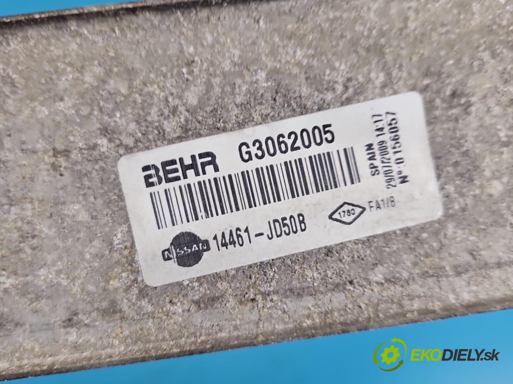 Nissan Qashqai I J10 2006-2013 2.0 dci 150 HP manual 110 kW 1995 cm3 5- Intercooler 14461-JD50B (Intercooler (chladič nasávaného vzduchu))