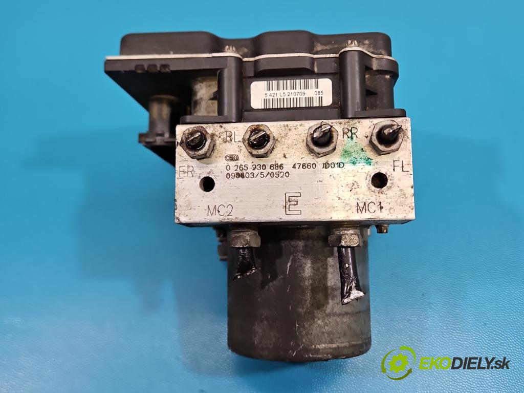 Nissan Qashqai I J10 2006-2013 2.0 dci 150 HP manual 110 kW 1995 cm3 5- čerpadlo abs 0265951223 (Pumpa ABS)