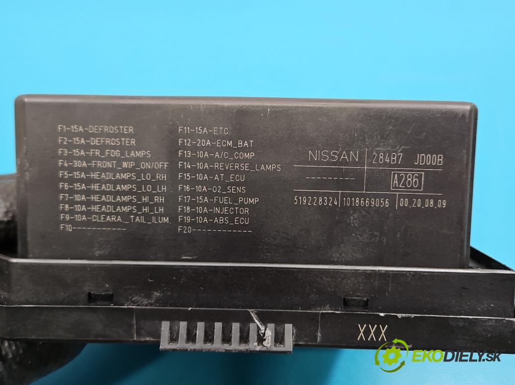 Nissan Qashqai I J10 2006-2013 2.0 dci 150 hp manual 110 kW 1995 cm3 5- řídící jednotka 284B7JD00B