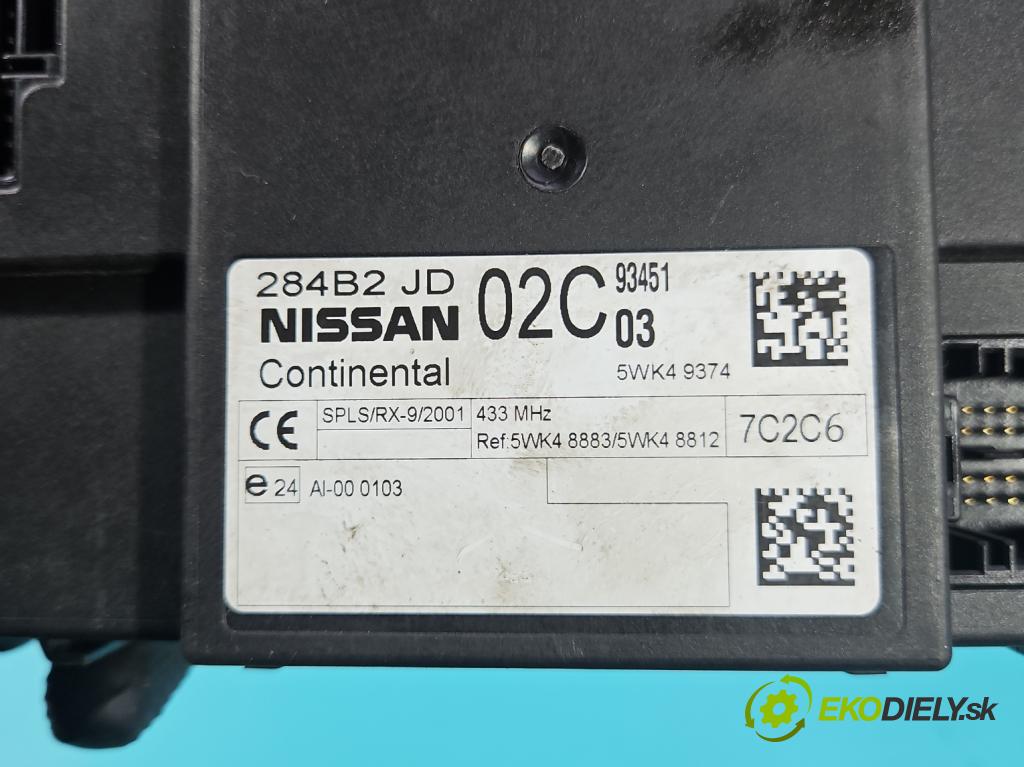Nissan Qashqai I J10 2006-2013 2.0 dci 150 HP manual 110 kW 1995 cm3 5- riadiaca jednotka komfortu 284B2JD02C