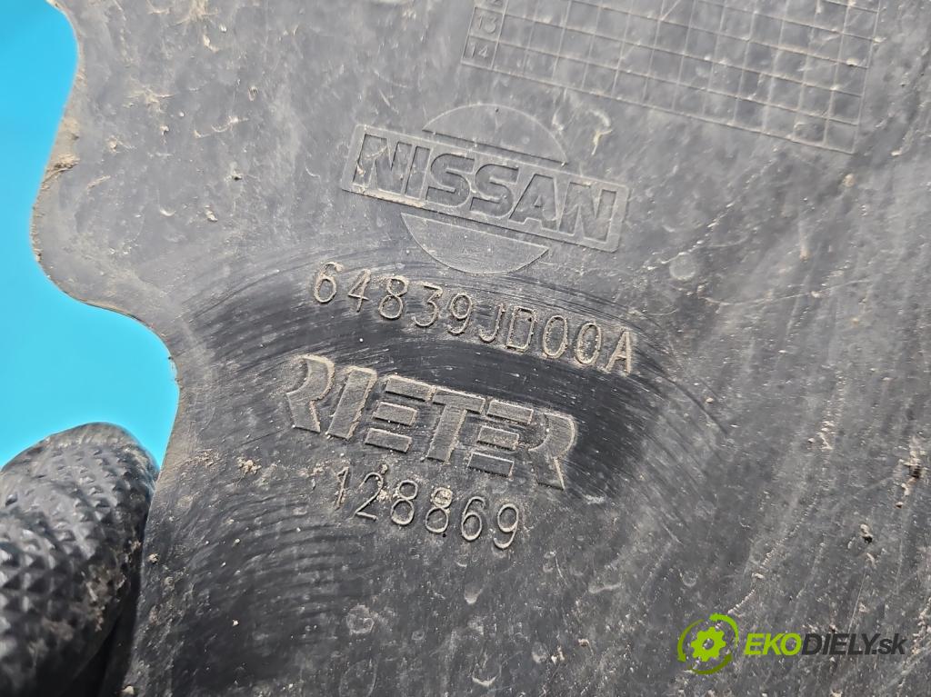 Nissan Qashqai I J10 2006-2013 2.0 dci 150 HP manual 110 kW 1995 cm3 5- Blatník: predné ľavé 64839JD00A