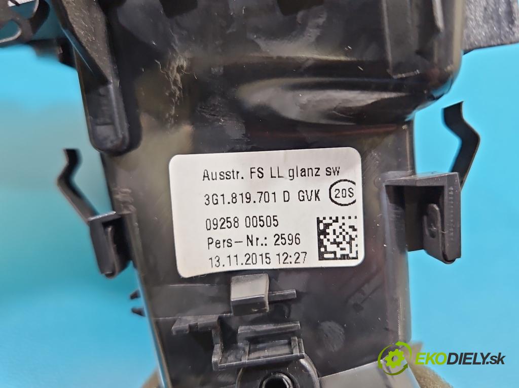 Vw Passat B8 2014 - 2.0 tdi 150 hp automatic 110 kW 1968 cm3 5- Mřížka: topení 3G1819701D