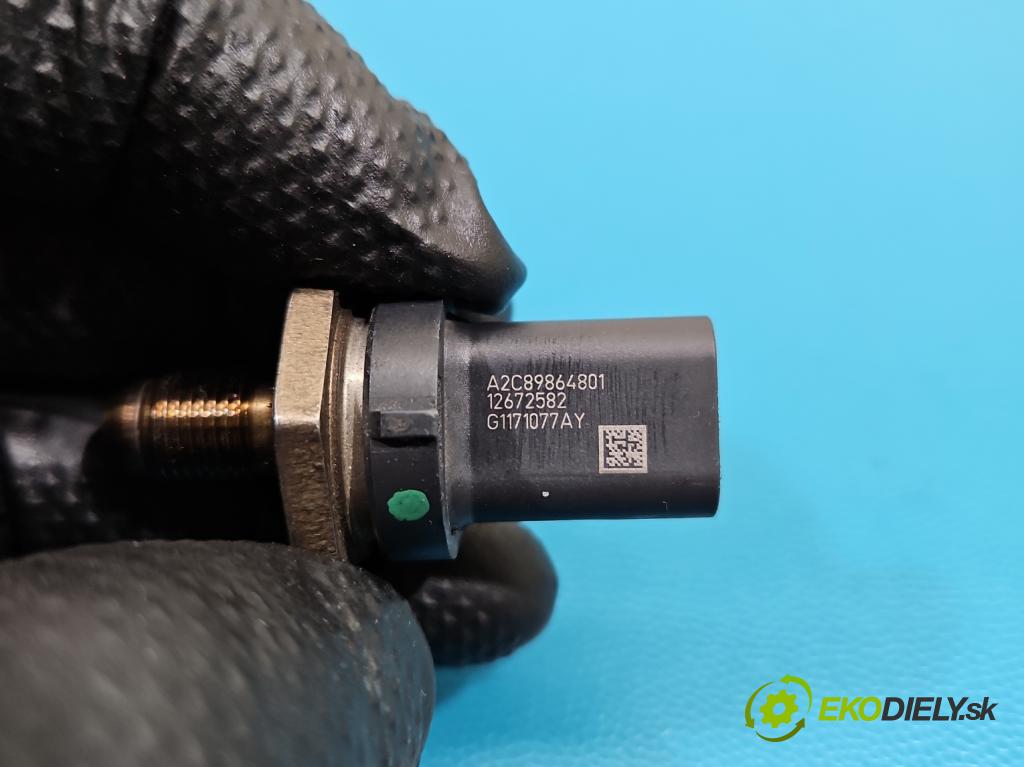 Opel Astra V  2015-2022 1.4 T 125 HP manual 92 kW 1399 cm3 5- snímač tlak: palivo A2C89864801 (Snímač)