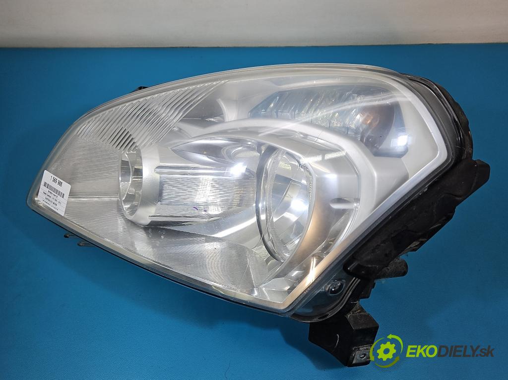 Nissan Qashqai I J10 2006-2013 2.0 dci 150 HP manual 110 kW 1995 cm3 5- Reflektor: ľavý 26060-JD90B (Kľučka dverí ostatné)