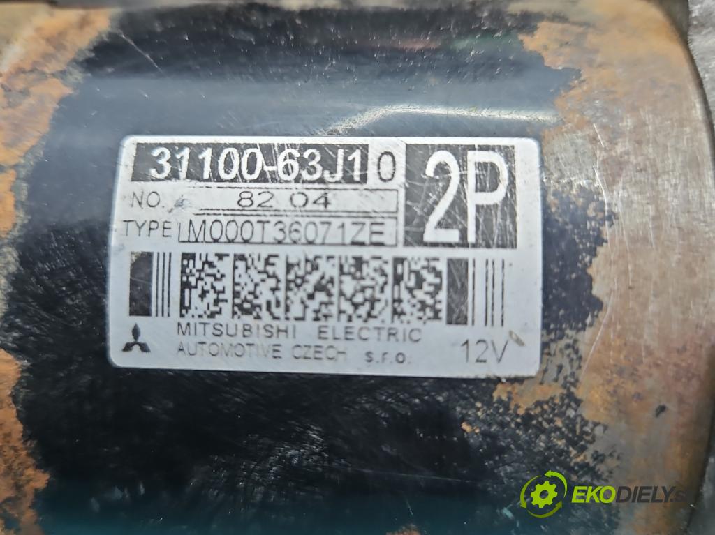 Suzuki SX4 I 2006-2014 1.6 16V M16A 107 HP manual 79 kW 1586 cm3 5- štartér 31100-63J10 (Štartér)