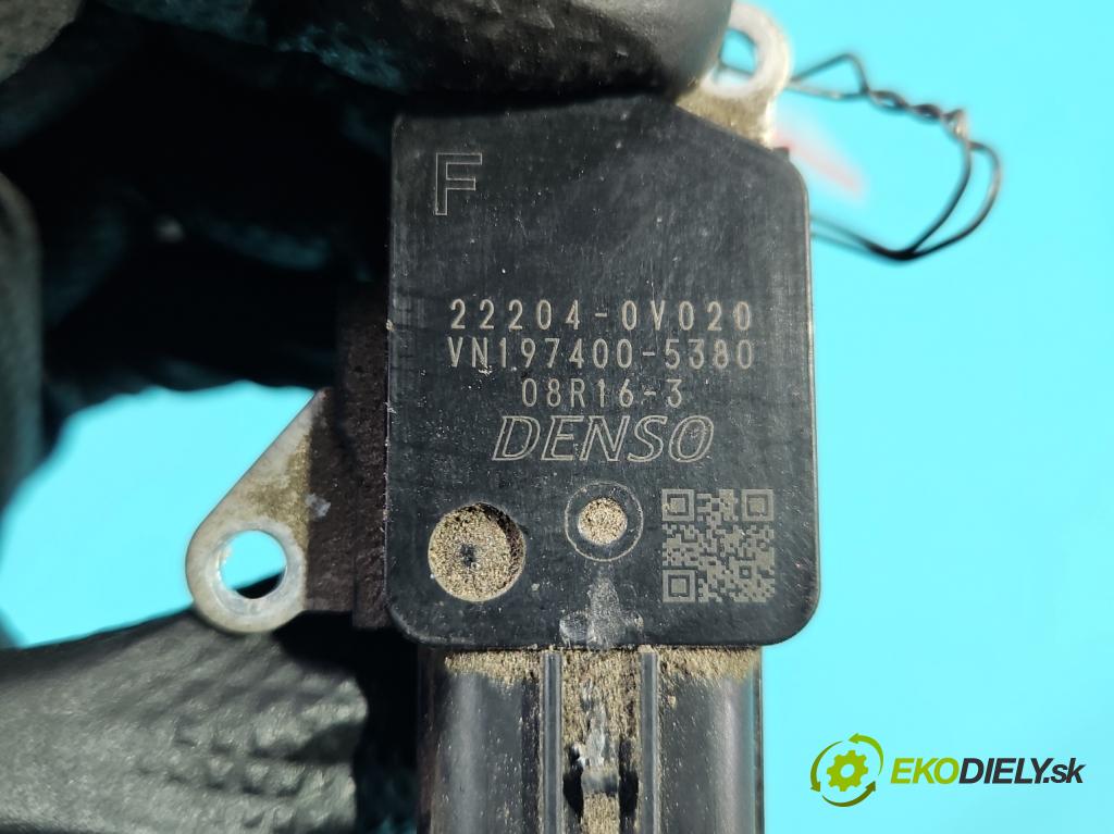 Toyota Verso 2009-2018 1.8 16V 147 hp manual 108 kW 1798 cm3 5- váha vzduchu 22204-0V020 (Snímač hmotnosti vzduchu)