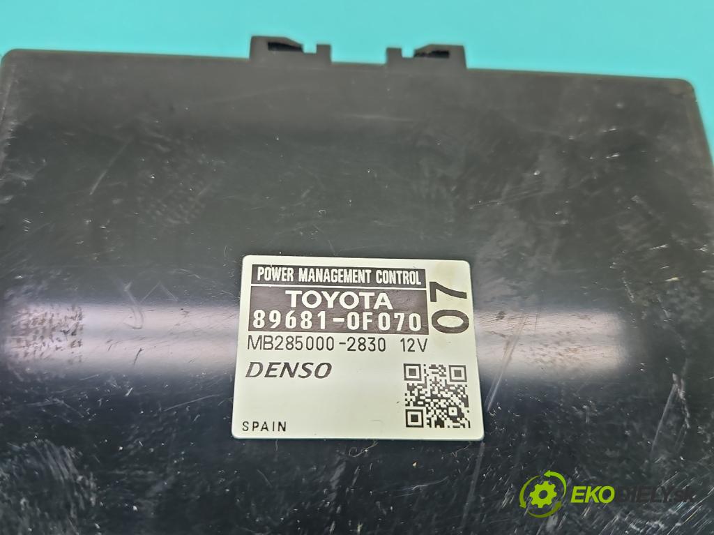 Toyota Verso 2009-2018 1.8 16V 147 HP manual 108 kW 1798 cm3 5- riadiaca jednotka motora 89661-0F420