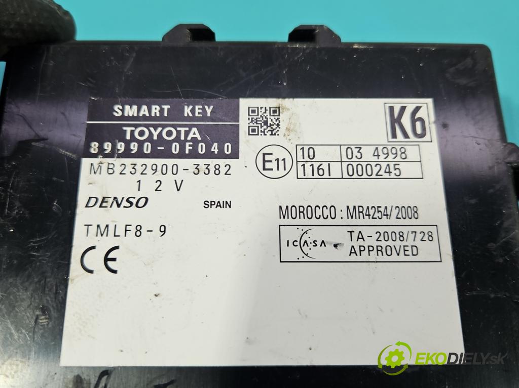 Toyota Verso 2009-2018 1.8 16V 147 HP manual 108 kW 1798 cm3 5- riadiaca jednotka motora 89661-0F420