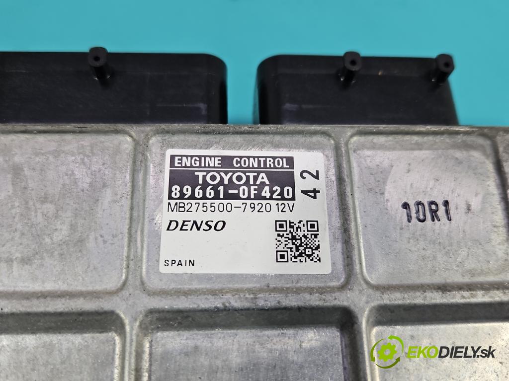 Toyota Verso 2009-2018 1.8 16V 147 HP manual 108 kW 1798 cm3 5- riadiaca jednotka motora 89661-0F420
