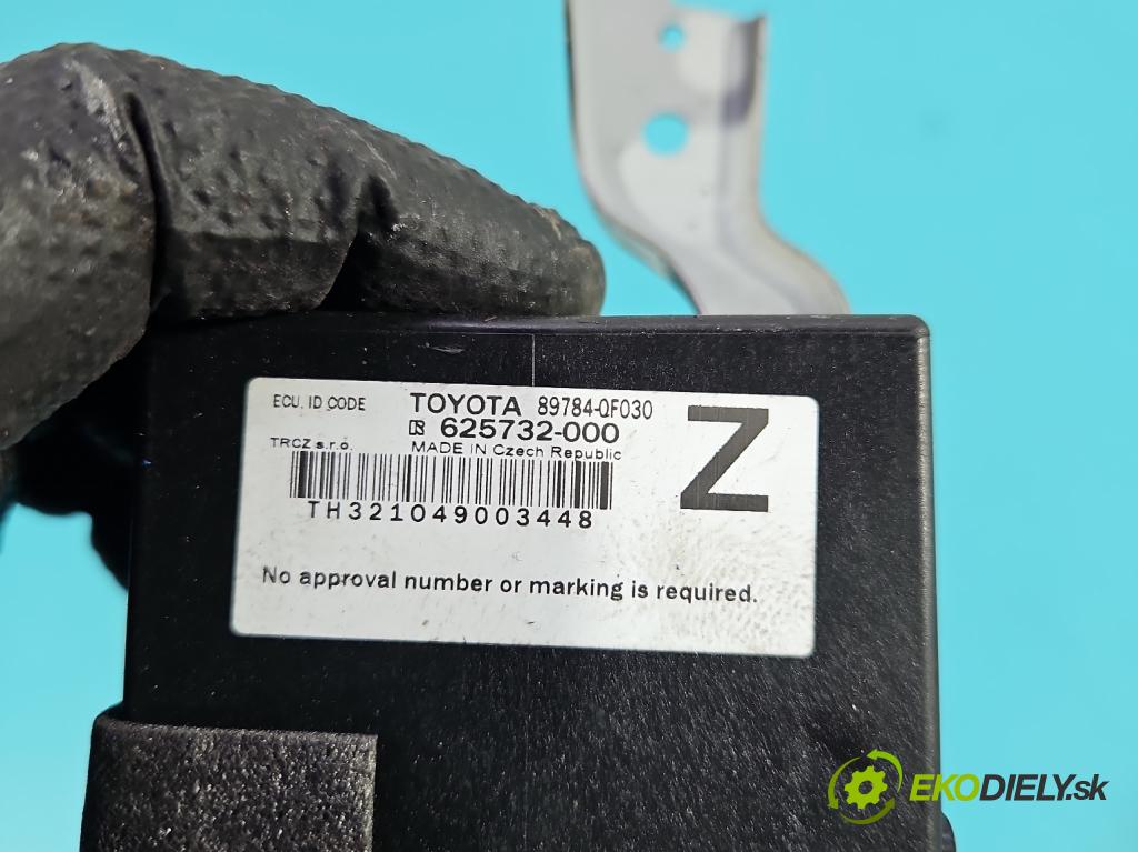 Toyota Verso 2009-2018 1.8 16V 147 HP manual 108 kW 1798 cm3 5- riadiaca jednotka motora 89661-0F420