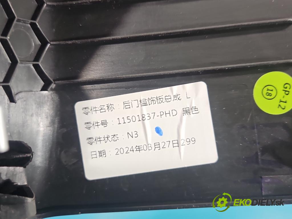 MG MG3  24- 1.5 16V 102 HP automatic 75 kW 1498 cm3 5- kryt plast 11501837