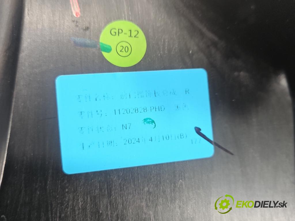 MG MG3  24- 1.5 16V 102 HP automatic 75 kW 1498 cm3 5- kryt plast 11202828