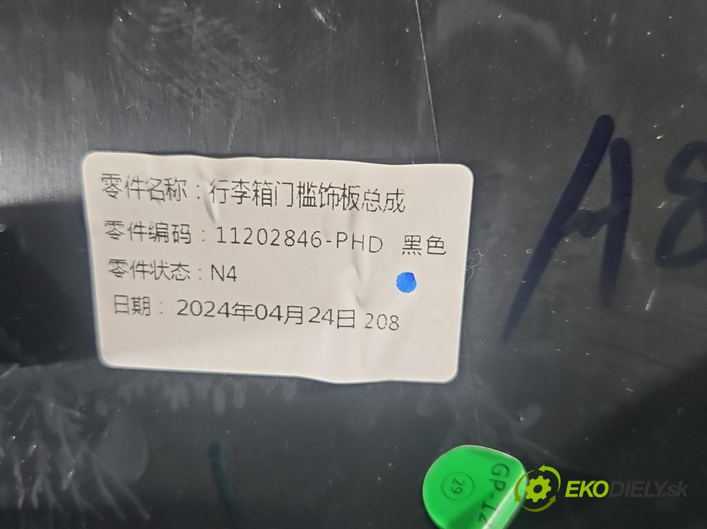 MG MG3  24- 1.5 16V 102 HP automatic 75 kW 1498 cm3 5- kryt plast 11202846