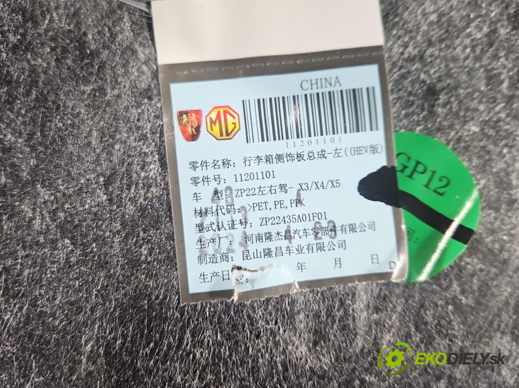 MG MG3  24- 1.5 16V 102 hp automatic 75 kW 1498 cm3 5- Tapacír: kufra: levé 11201101