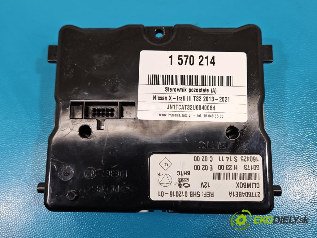 Nissan X-trail III T32 2013-2021 1.6 dci 131 hp automatic 96 kW 1598 cm3 5- řídící jednotka 277604BE1A