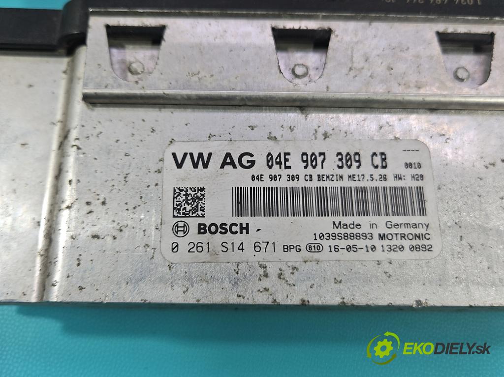 Skoda Fabia III 2014- 2021 1.0 MPI 60 hp manual 44 kW 999 cm3 5- řídící jednotka motoru 04E907309CB