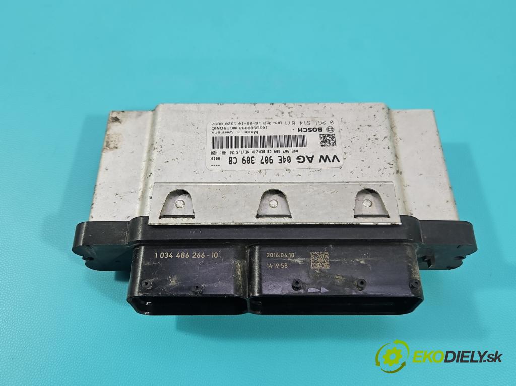 Skoda Fabia III 2014- 2021 1.0 MPI 60 hp manual 44 kW 999 cm3 5- řídící jednotka motoru 04E907309CB