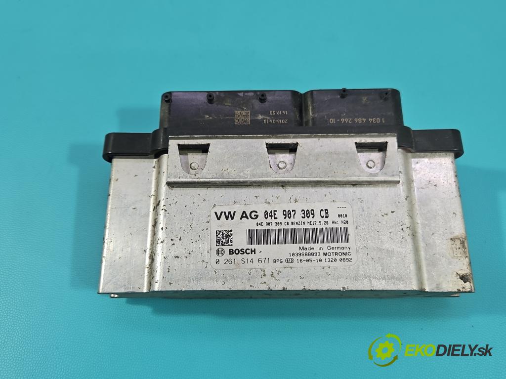 Skoda Fabia III 2014- 2021 1.0 MPI 60 hp manual 44 kW 999 cm3 5- řídící jednotka motoru 04E907309CB