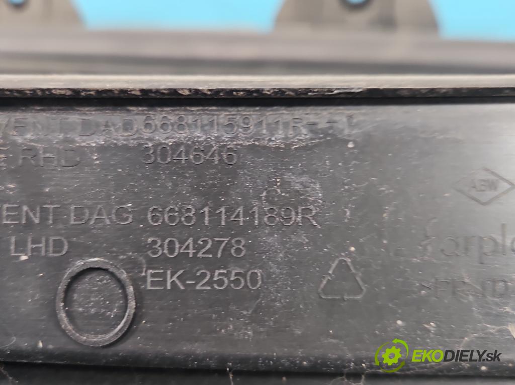 Renault Clio V 2019- 1.0 91 KM automatic 67 kW 999 cm3 5- torpédo 668114189R (Torpédo (plast pod čelným sklom))