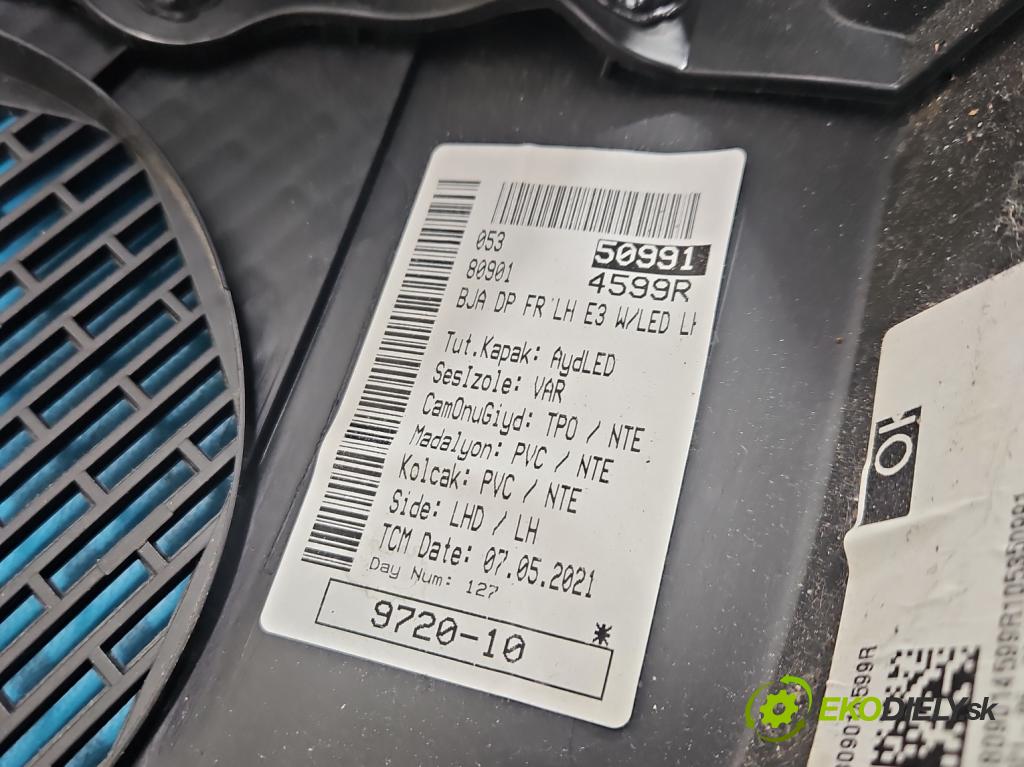 Renault Clio V 2019- 1.0 91 KM automatic 67 kW 999 cm3 5- Čalounictví: dvere predné ľavé