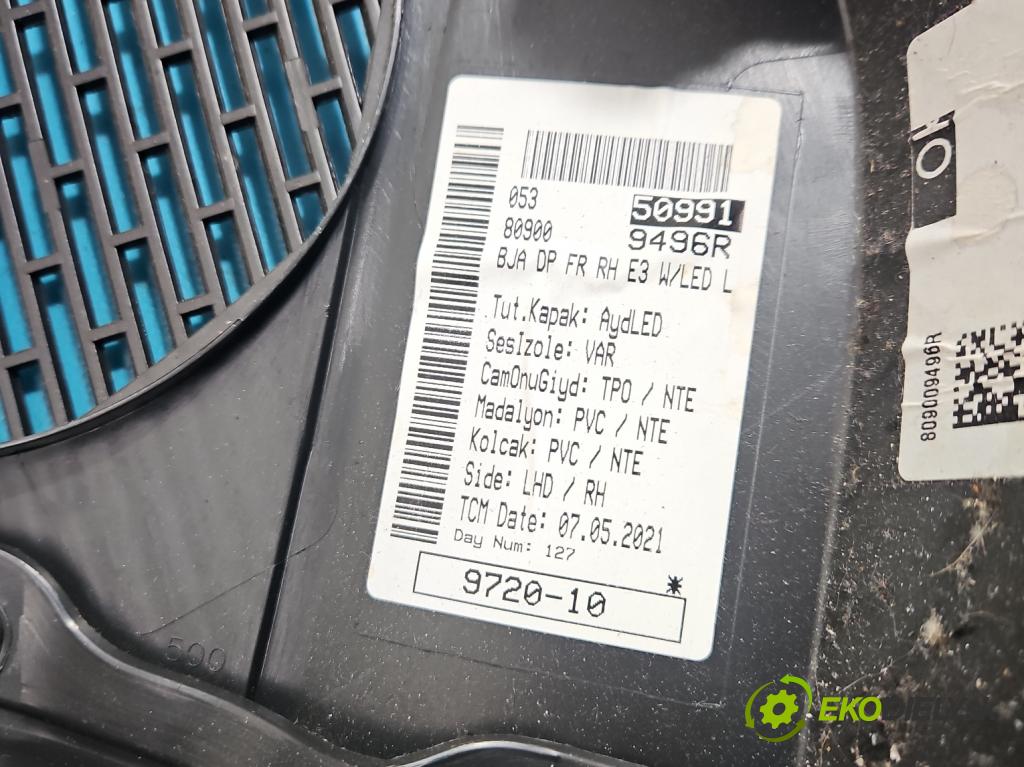 Renault Clio V 2019- 1.0 91 KM automatic 67 kW 999 cm3 5- Čalounictví: dvere predné pravé 2188096X