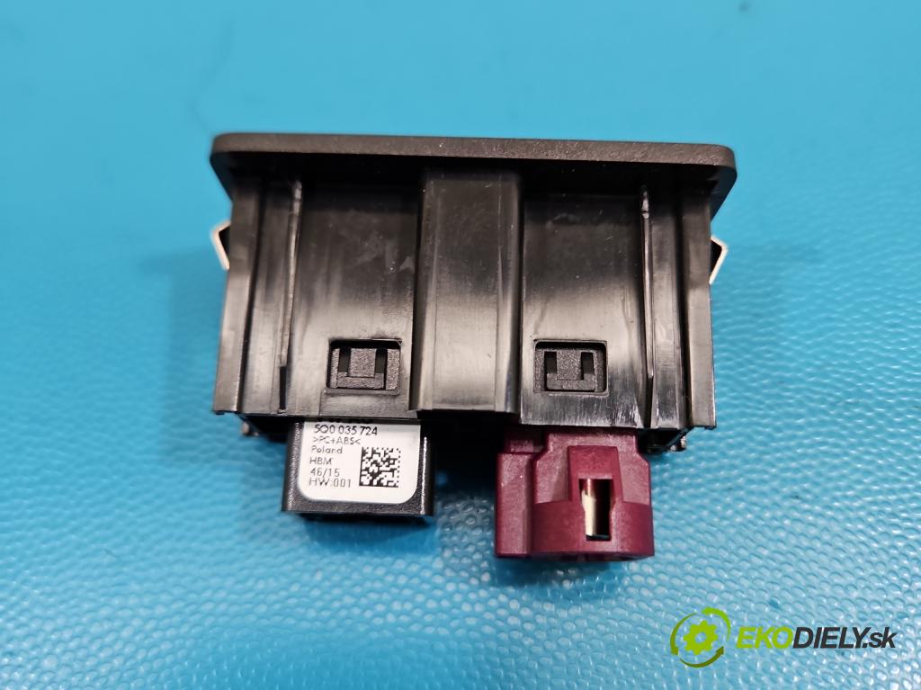 Vw Passat B8 2014 - 2.0 tdi 150 HP automatic 110 kW 1968 cm3 5- zásuvka USB 5G0035222F